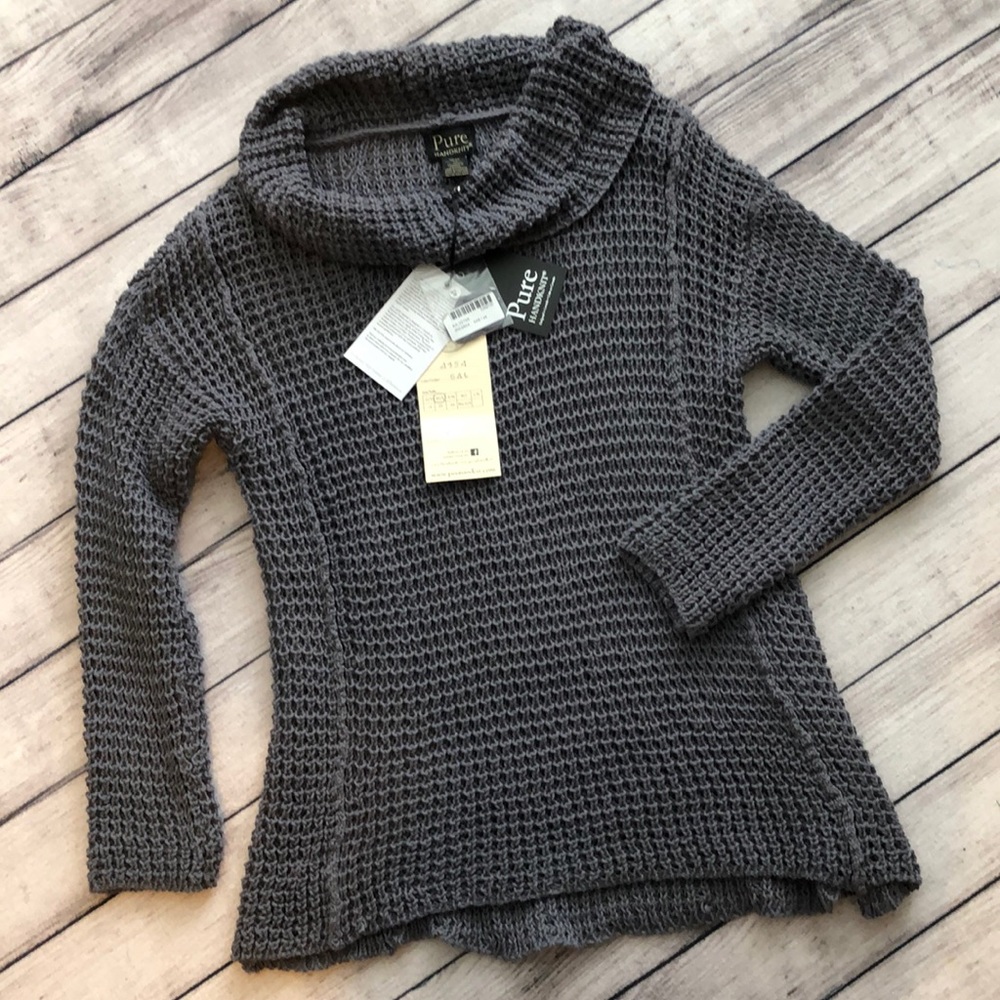 Pure Handknit Gray Sweater